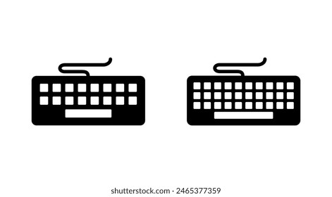 Keyboard icon set. keyboard vector symbol