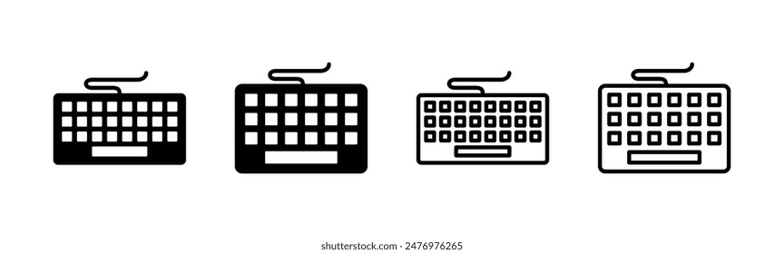 Conjunto de iconos de teclado. símbolo de Vector de teclado