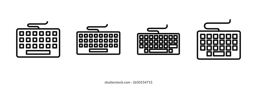 Keyboard icon set. keyboard vector symbol