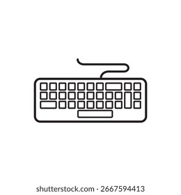 Keyboard icon set. keyboard vector symbol