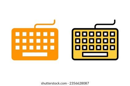 Keyboard icon set for web and mobile app. keyboard sign and symbol