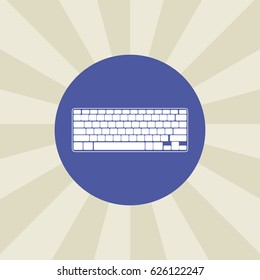 keyboard icon. sign design. background