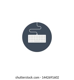 keyboard icon sign signifier vector