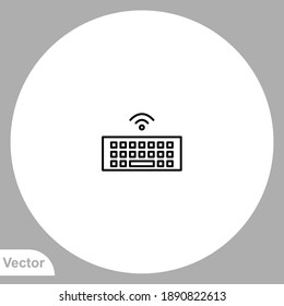 Keyboard icon sign vector,Symbol, logo illustration for web and mobile