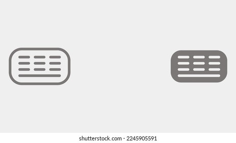 Keyboard icon sign vector,Symbol, logo illustration for web and mobile