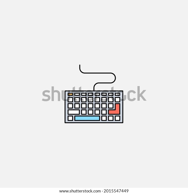 Keyboard Icon Sign Vectorsymbol Logo Illustration Stock Vector (Royalty ...