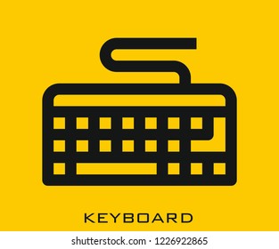 Keyboard icon signs