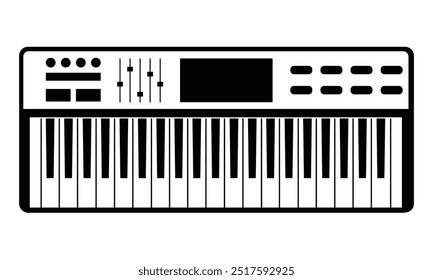 silhueta de ícone de teclado isolado no fundo branco