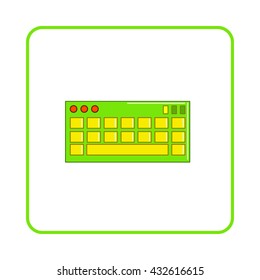 Keyboard icon, simple style