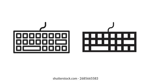 Keyboard icon simple vector symbol