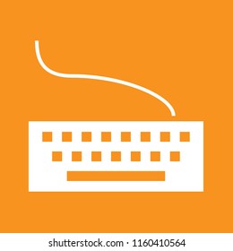 Keyboard icon, stock vector illustration, EPS10.