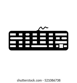 keyboard icon stock vector illustration flat design