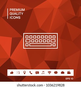 Keyboard icon symbol