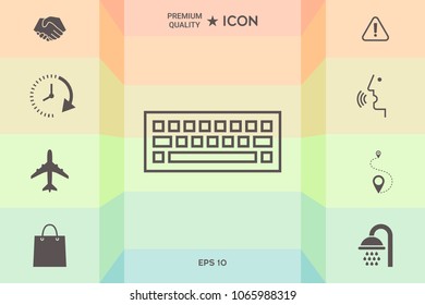 Keyboard icon symbol