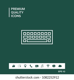 Keyboard icon symbol