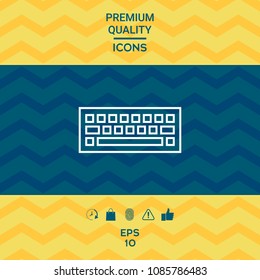 Keyboard icon symbol
