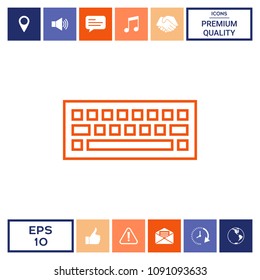 Keyboard icon symbol