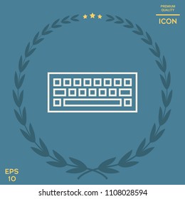 Keyboard icon symbol