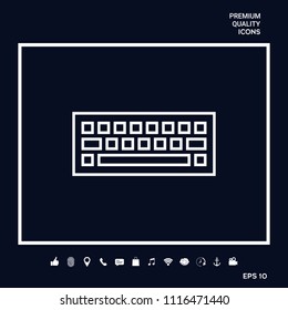 Keyboard icon symbol