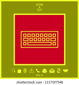 Keyboard icon symbol