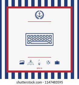 Keyboard icon symbol