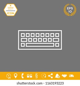 Keyboard icon symbol