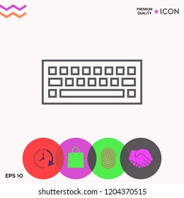 Keyboard icon symbol