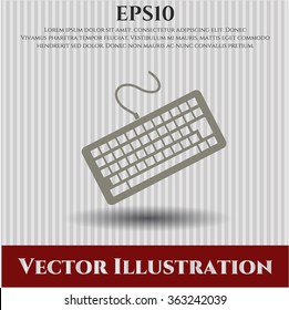 Icono de teclado o símbolo