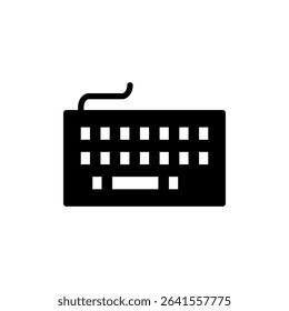 Keyboard icon symbol for apps and websites. keyboard sign and symbol