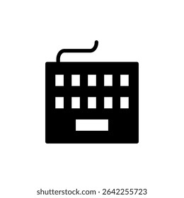Keyboard icon symbol for apps and websites. keyboard sign and symbol