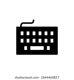 Keyboard icon symbol for apps and websites. keyboard sign and symbol