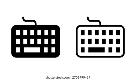 Tastatursymbol für Apps und Websites. Tastaturzeichen und -symbol
