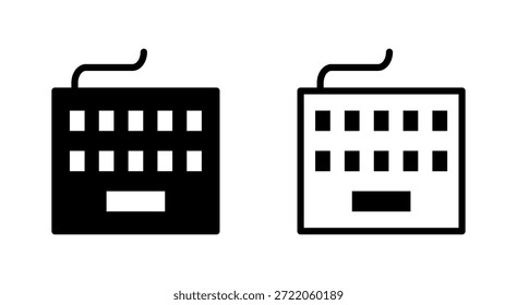Símbolo de ícone de teclado para aplicativos e sites. símbolo e sinal de teclado