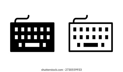 Símbolo de icono de teclado para App y Sitios web. símbolo de teclado y símbolo