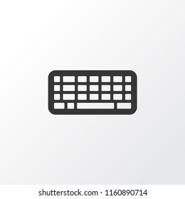 Keyboard icon symbol. Premium quality isolated keypad element in trendy style.