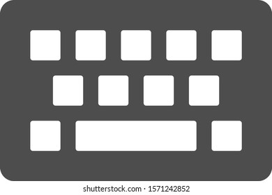 Keyboard icon or symbol and Keyboard sign vector