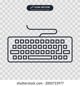 keyboard icon symbol template for graphic and web design collection logo vector illustration