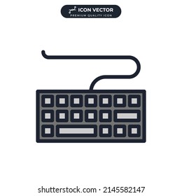 keyboard icon symbol template for graphic and web design collection logo vector illustration