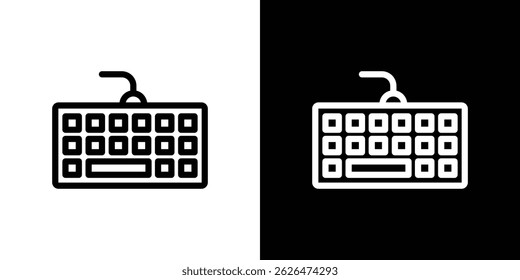 Plantilla de símbolo de icono de teclado para gráfico y Diseño web