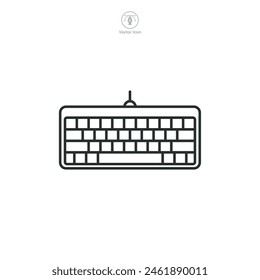Keyboard Icon symbol vector illustration isolated on white background