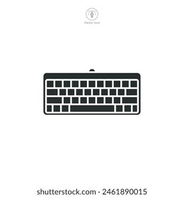 Keyboard Icon symbol vector illustration isolated on white background