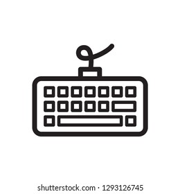 keyboard icon in trendy flat style 