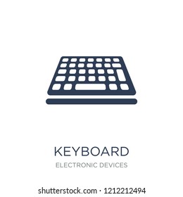 Keyboard icon. Trendy flat vector Keyboard icon on white background from Electronic devices collection, vector illustration can be use for web and mobile, eps10