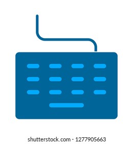 Keyboard Icon - Keyboard Typing Isolated, Typing Computer Illustration - Vector Keyboard