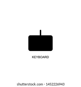 keyboard icon vector black design