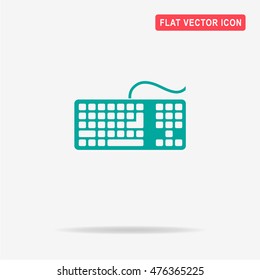 Keyboard icon. Vector concept illustration for design.