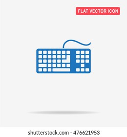 Keyboard icon. Vector concept illustration for design.