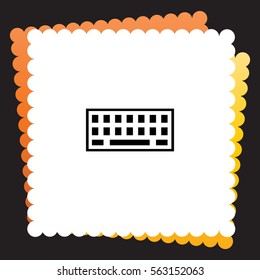 Keyboard  icon. Vector design. 