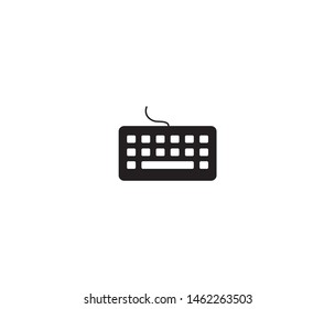 keyboard icon. vector design element logo template