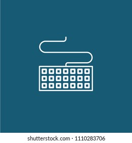 Keyboard icon vector, device symbol. 